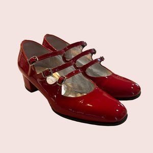 Carel Red Patent Leather Mary Jane | Size 36